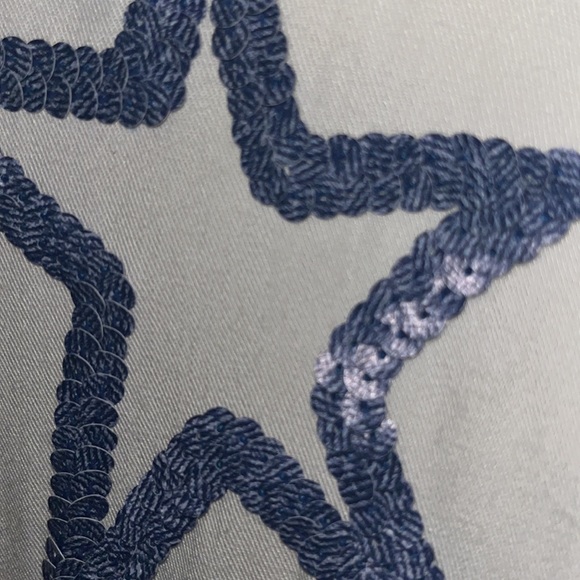 The La Costa spa, white button down blouse with blue stars - Picture 4 of 4